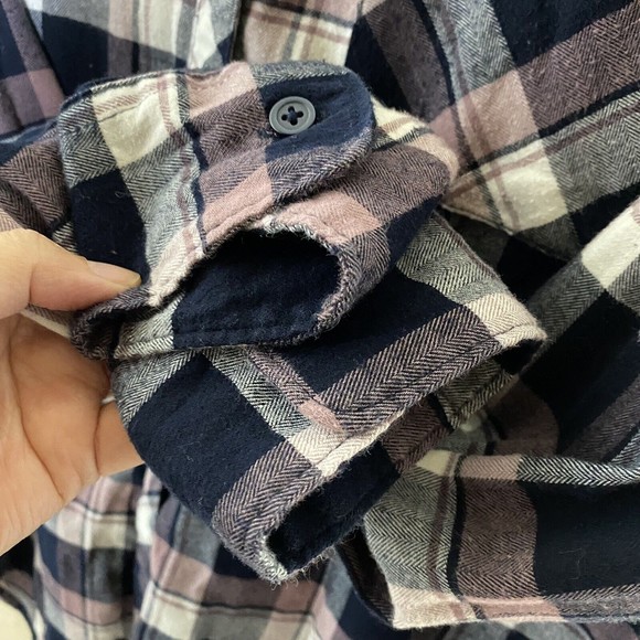 Orvis Womens Shirt Size XL Black Pink Plaid Button Front - Picture 4 of 9